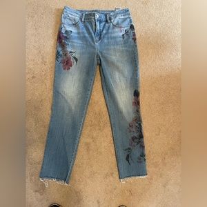 Chicos So Slimming Girlfriend Slim Leg Ankle Jeans Size 8